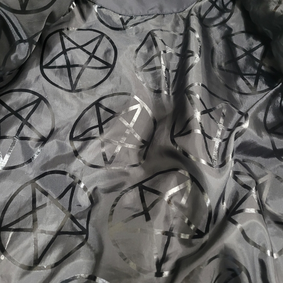 COPY - KILLSTAR GOTHIC GOTH DOLLBLACK CROP BOMBER PUNK JACKETWOMEN XXL - Picture 4 of 8